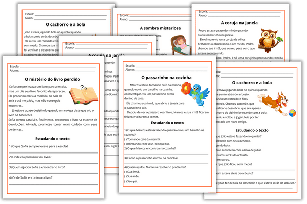Pequenos Textos Com Interpretação 1 textos com interpretação 4 3 5 ano