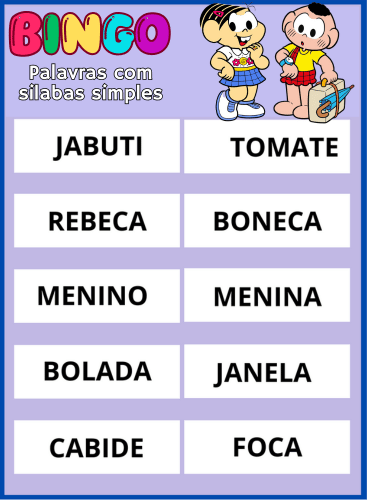 bingo palavras simples pdf imprimir 35