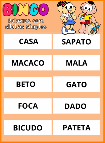 bingo palavras simples pdf imprimir 38