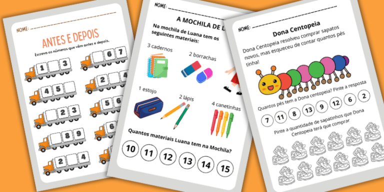 Atividades primeiro ano número quantidade Imprimir