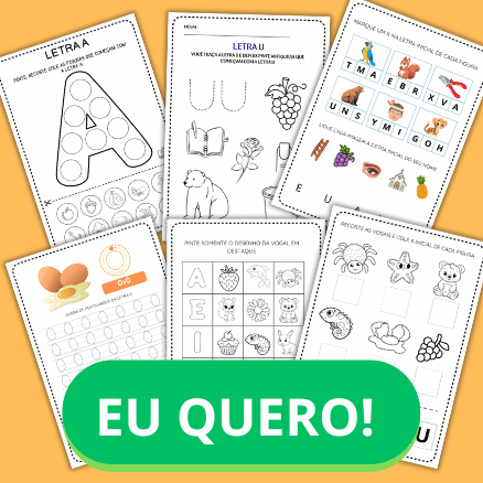 20 atividades com vogais para imprimir PDF