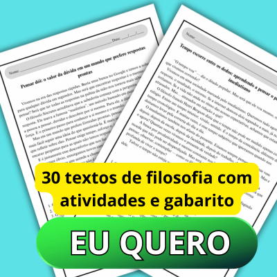 Textos reflexivos de filosofia com atividades e respostas pdf