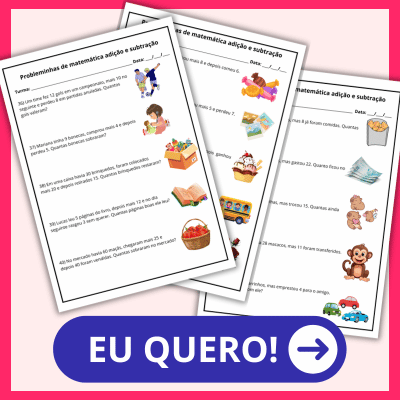 atividades de matemática adição e subtração problemas contextualizados lúdicos e atrativos