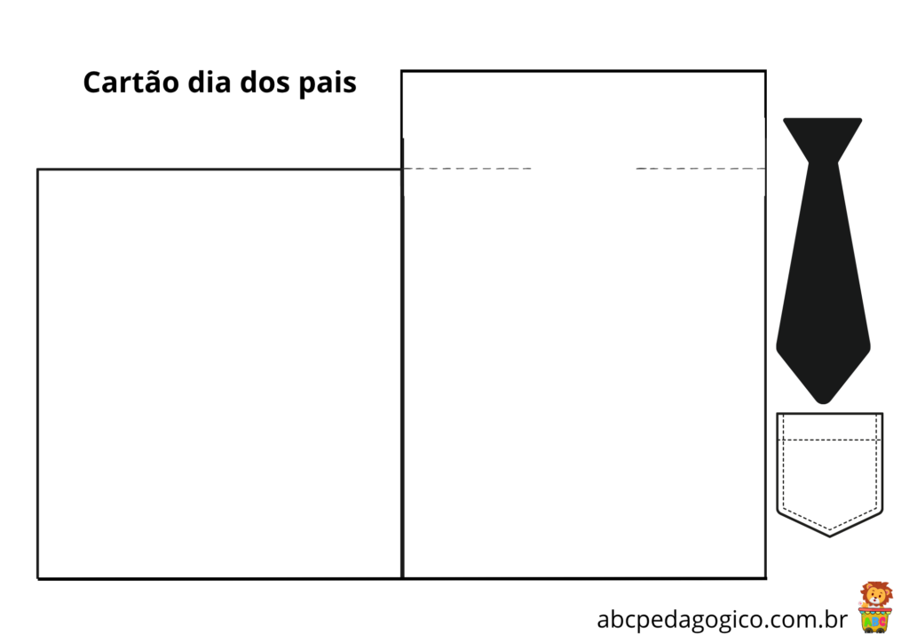 Cartão Dia dos Pais Educação Infantil para Imprimir – Modelos Grátis e Criativos 3 molde cartao dia dos pais educacao infantil para imprimir
