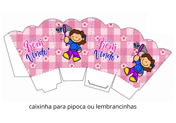 lembrancinha dia das crianças imprimir caixinha pipoca