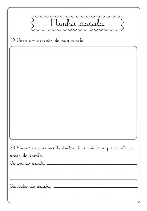 atividades dia da escola 3º ano interpretação de textoto