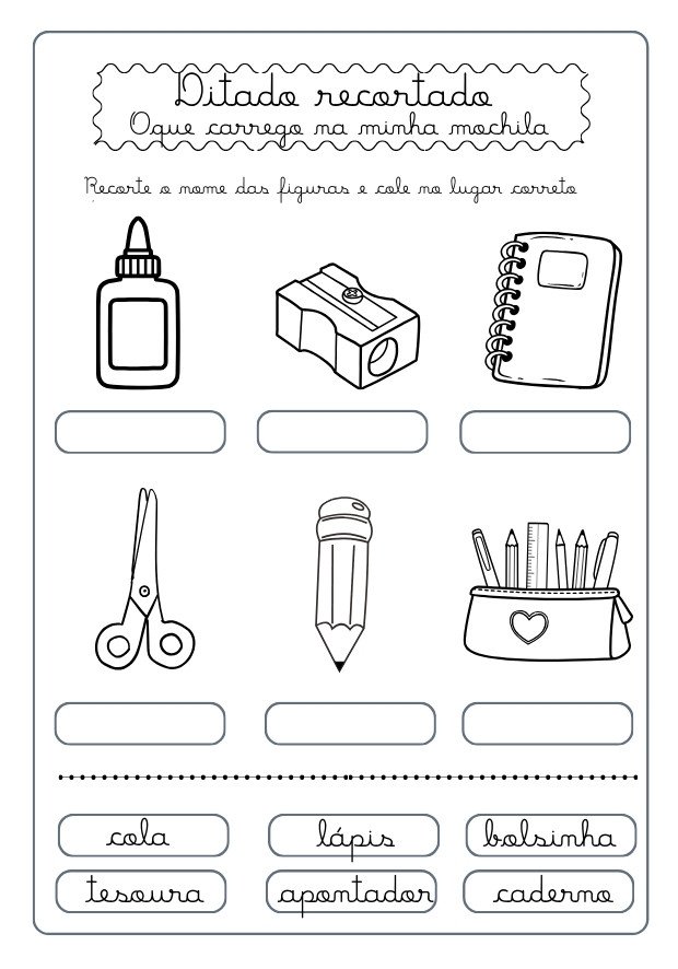 atividades dia da escola 3º ano para imprimir