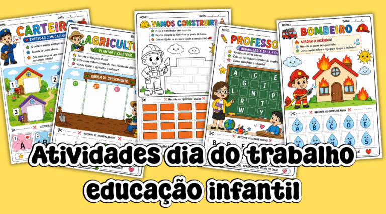 Atividade dia do trabalho para educação infantil para imprimir pdf