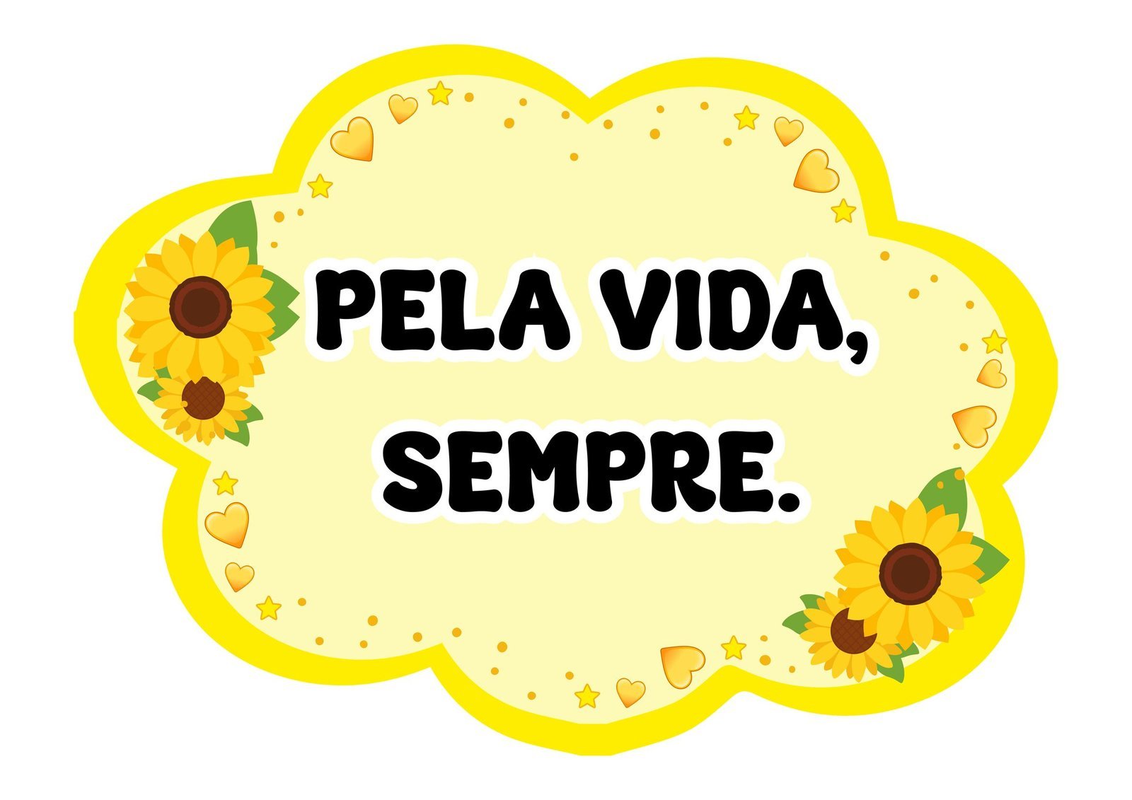 Plaquinhas de Setembro Amarelo com frases de acolhimento para uso escolar - Conteudo Didatico