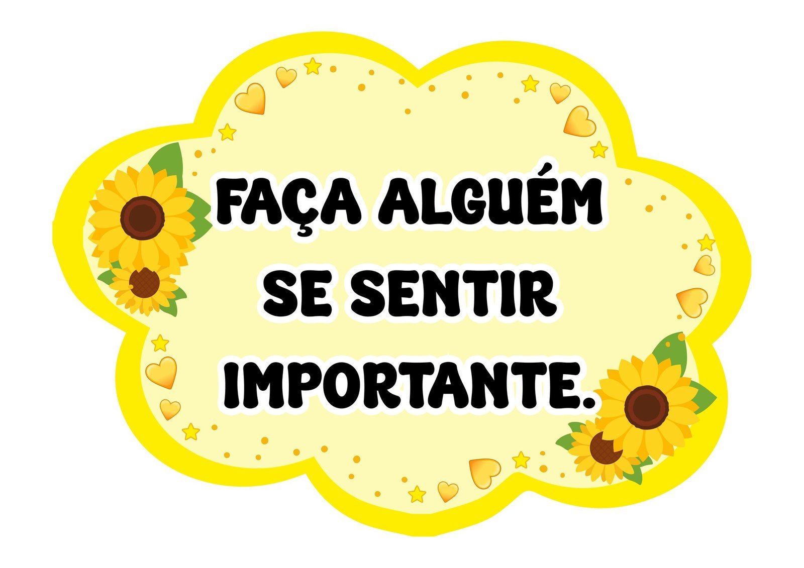 Plaquinhas de Setembro Amarelo com frases de acolhimento para uso escolar - Ensino Fundamental