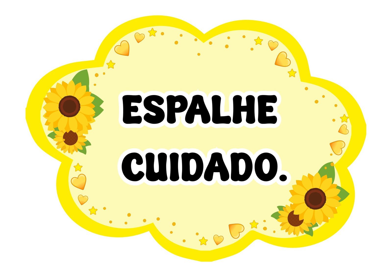 Plaquinhas de Setembro Amarelo com frases de acolhimento para uso escolar