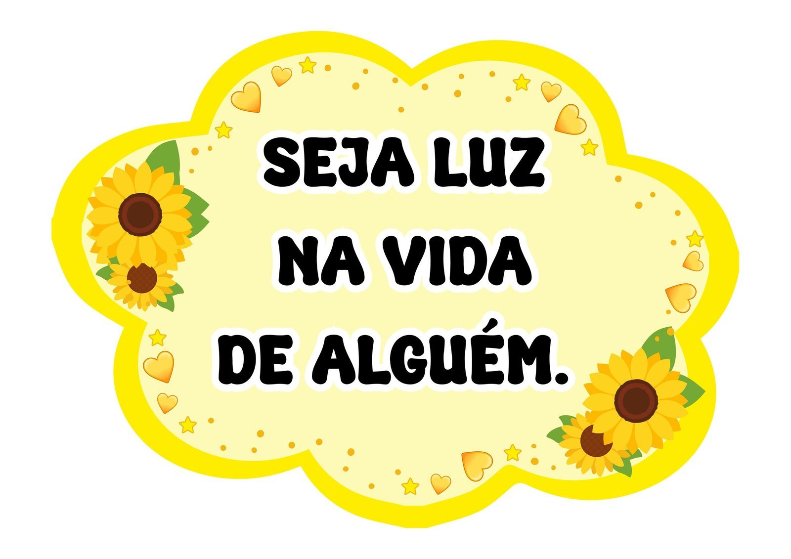 Plaquinhas de Setembro Amarelo com frases de acolhimento para uso escolar - Exercicio Educativo