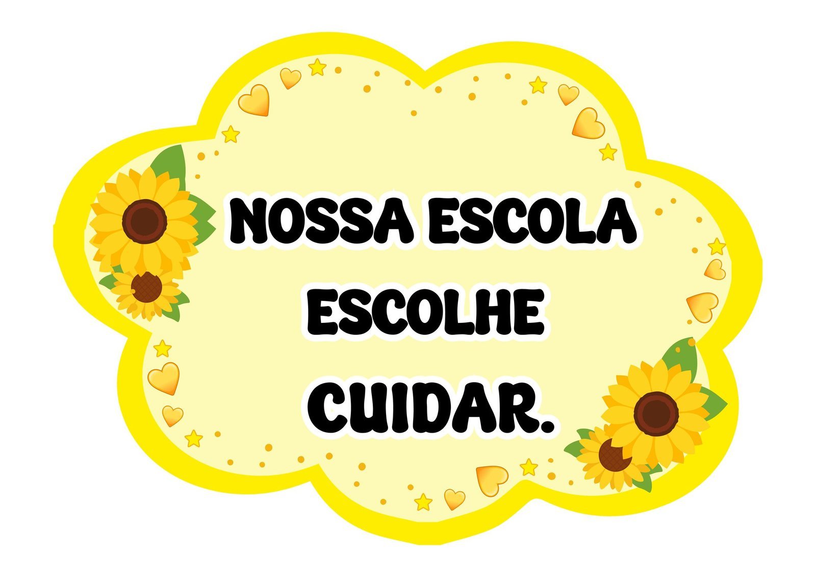 Plaquinhas de Setembro Amarelo com frases de acolhimento para uso escolar - Pedagogica