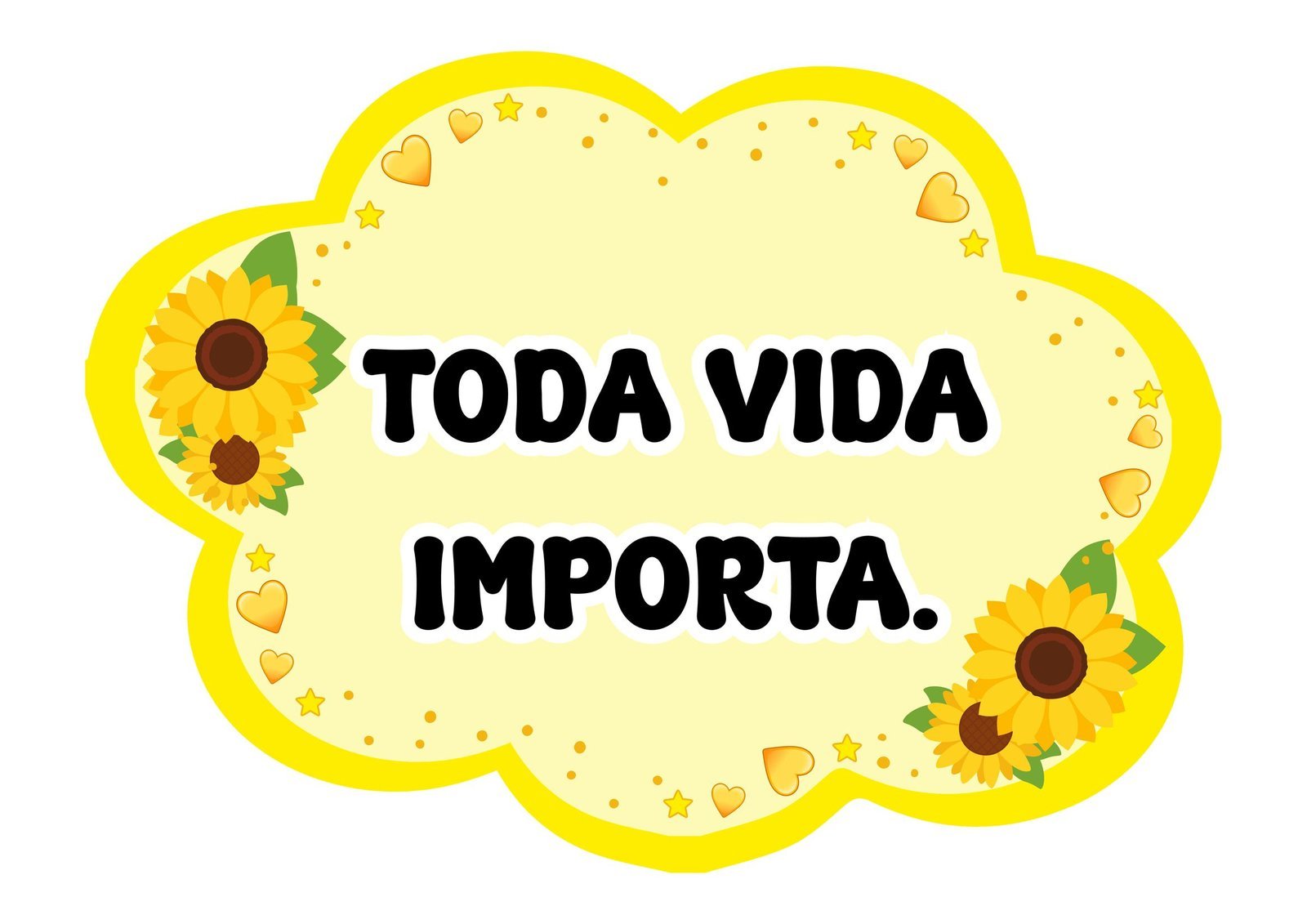 Plaquinhas de Setembro Amarelo com frases de acolhimento para uso escolar - Plaquinhassetembroamareloparaimprimir