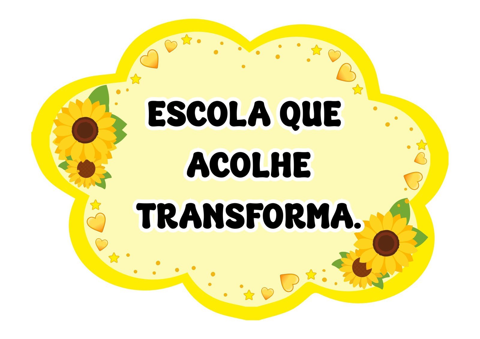 Plaquinhas de Setembro Amarelo com frases de acolhimento para uso escolar - Recurso Educacional
