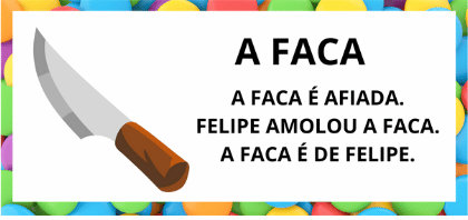Leitura na Alfabetização: 42 Textos Pequenos para Usar com a Turma 28 Textos pequenos com sílabas simples para leitura na alfabetização - Faca Amolada