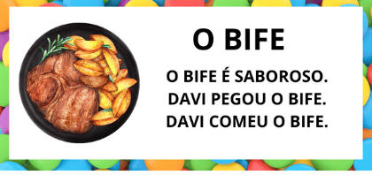 Leitura na Alfabetização: 42 Textos Pequenos para Usar com a Turma 47 Textos pequenos com sílabas simples para leitura na alfabetização - Titulo Texto Bife