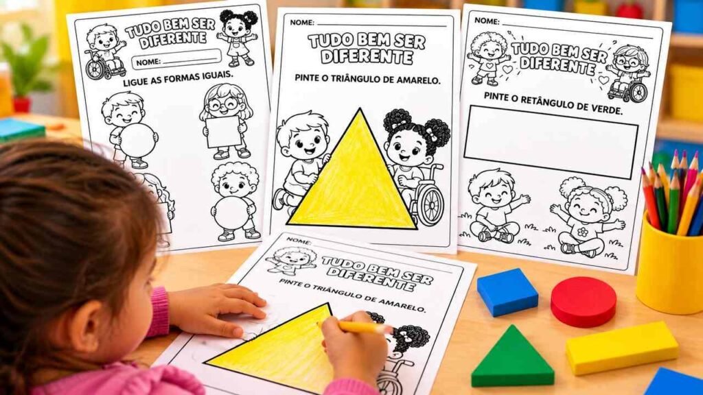 atividades cores e formas educacao infantil