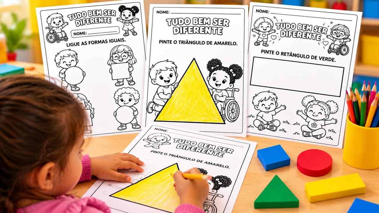 atividades cores e formas educacao infantil