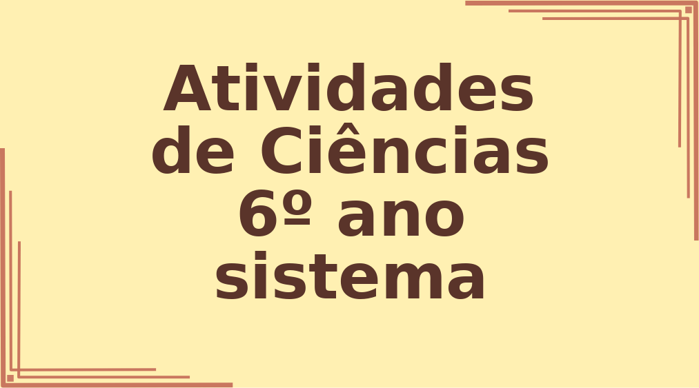 Atividades de Ciências 6º ano sistema solar capa