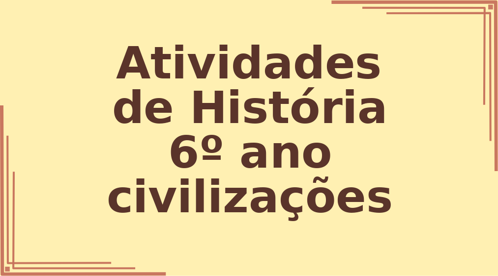 Atividades de História 6º ano civilizações antigas capa
