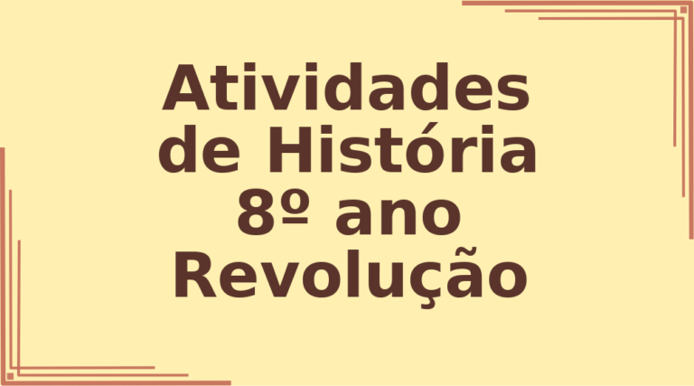 Atividades de História 8º ano Revolução Industrial capa