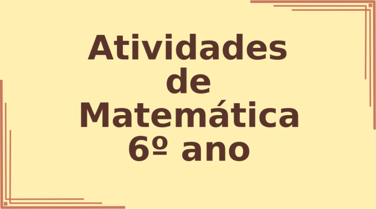 Atividades de Matemática 6º ano frações capa