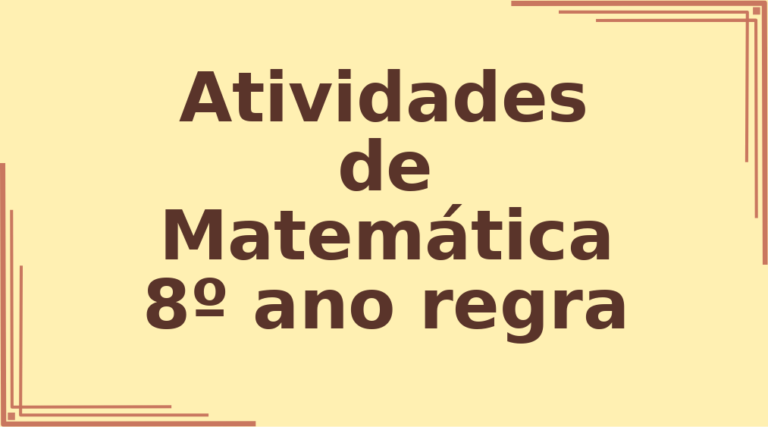 Atividades de Matemática 8º ano regra de três capa