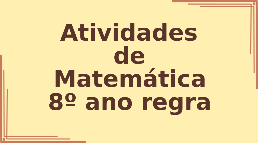 Atividades de Matemática 8º ano regra de três capa