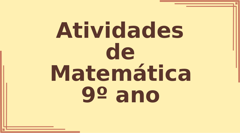 Atividades de Matemática 9º ano equações do 2º grau capa