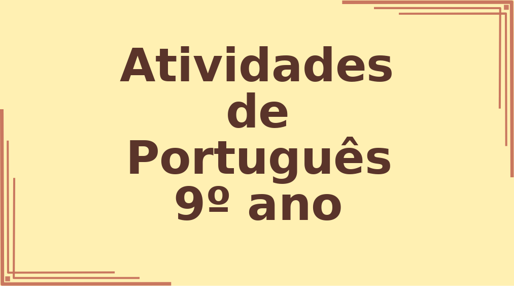 Atividades de Português 9º ano análise sintática capa