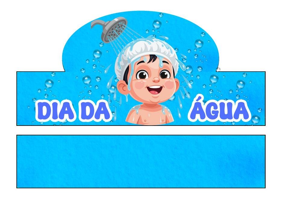 coroa dia da água para imprimir