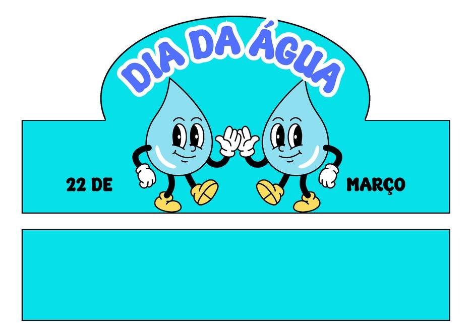 coroa dia da água para imprimir