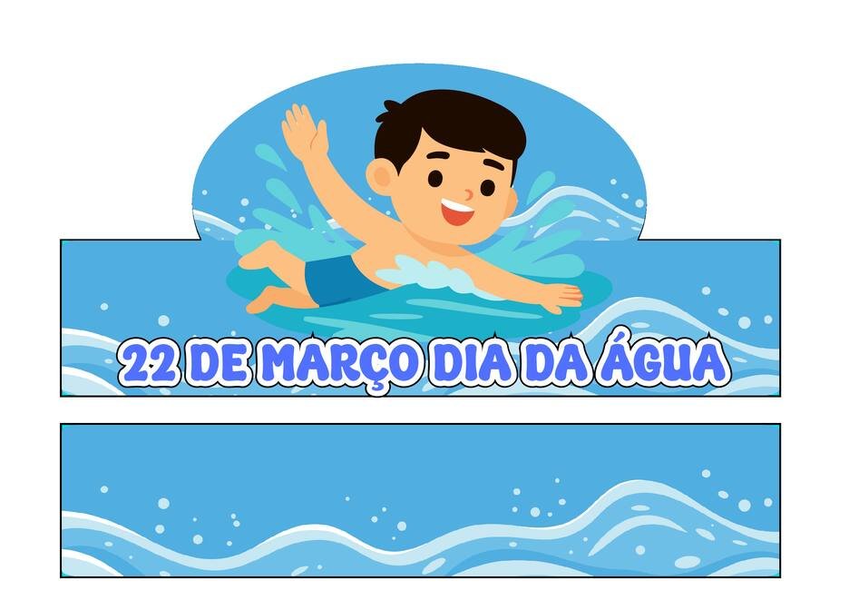 coroa dia da água para imprimir