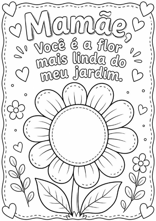 Atividade dia das maes flor de jardim