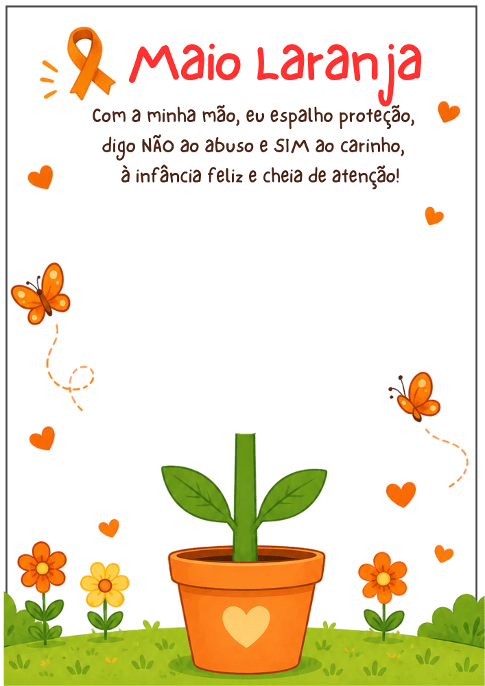 atividade maio laranja para imprimir