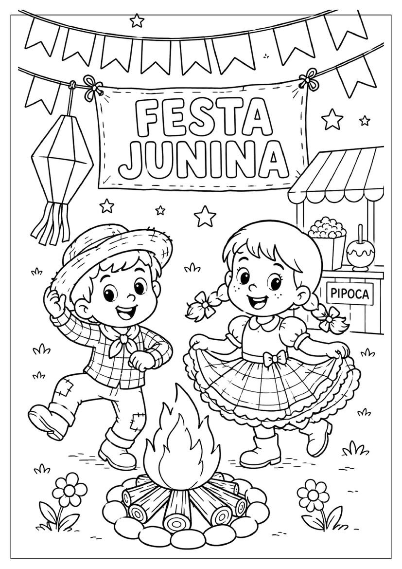Atividades de Alfabetização com Tema Festa Junina