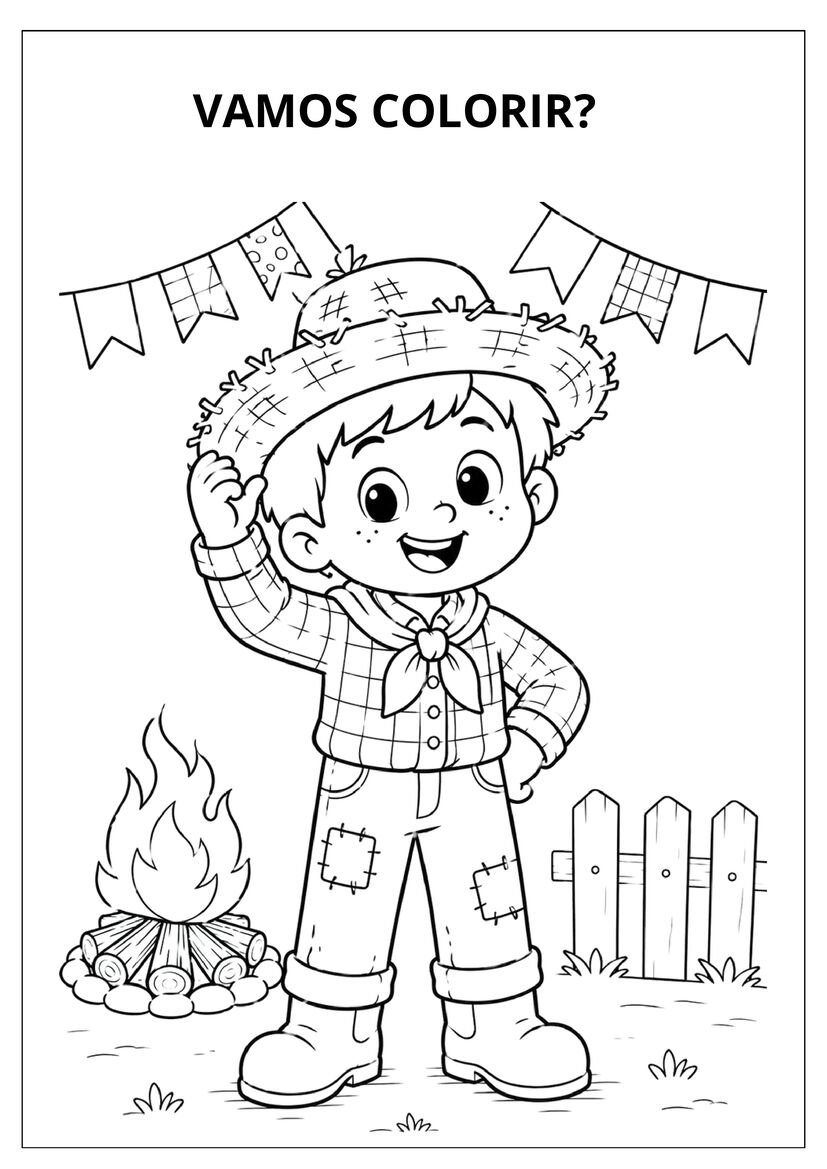 Atividades de Alfabetização com Tema Festa Junina